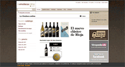 Desktop Screenshot of lavinotecaonline.com